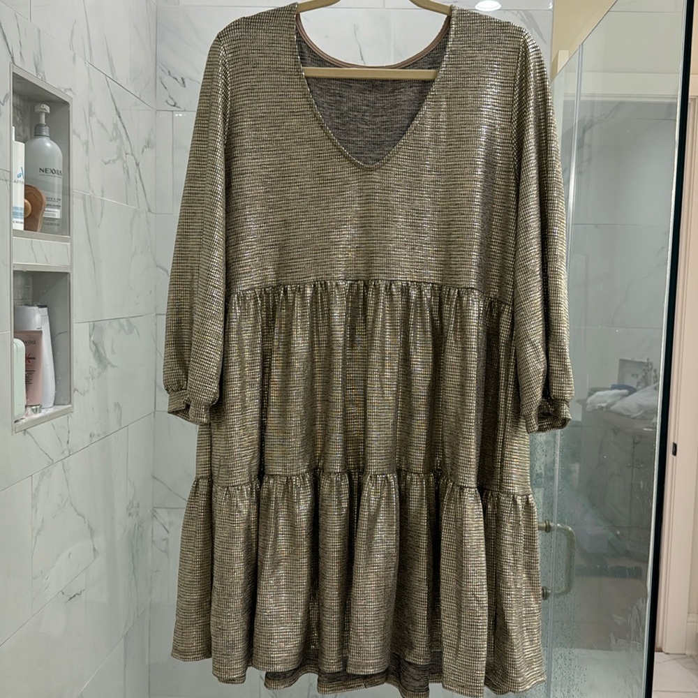 Metallic Karlie Dress size L